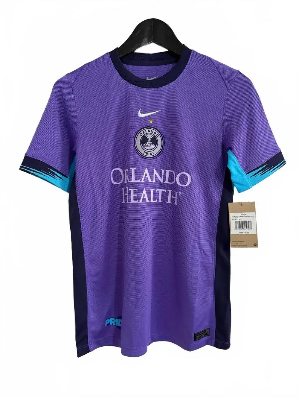 NWT Orlando Pride Nike NWSL Soccer Jersey Kids Size Large